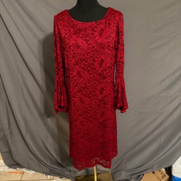LIZ CLAIBORNE Lace Dress Size 14 - Picture 1 of 3